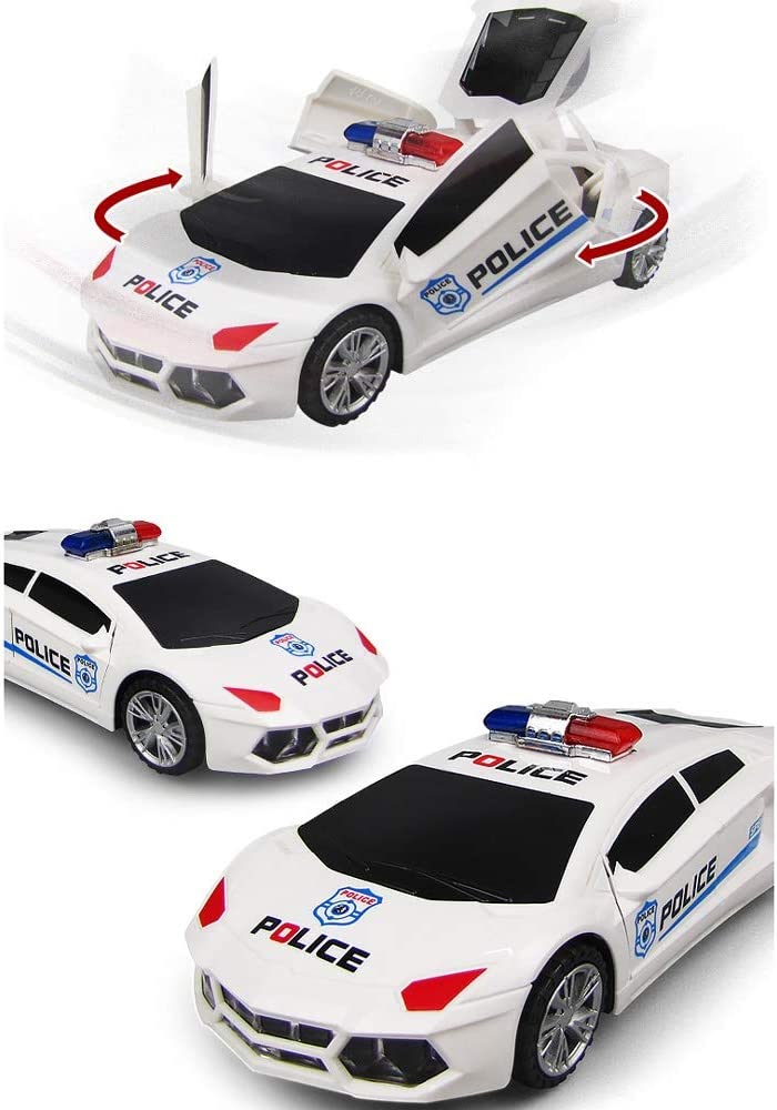 Въртяща се полицейска кола с Luminite