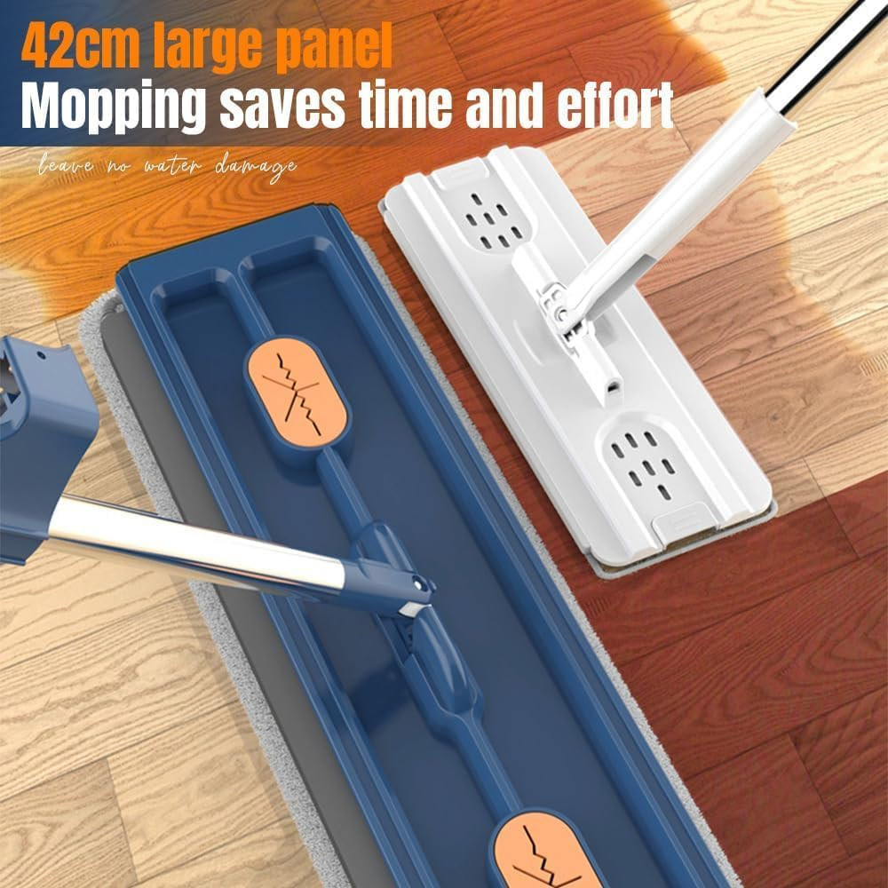🔥1+1 ОФЕРТА!🔥Голям плосък моп за големи повърхности