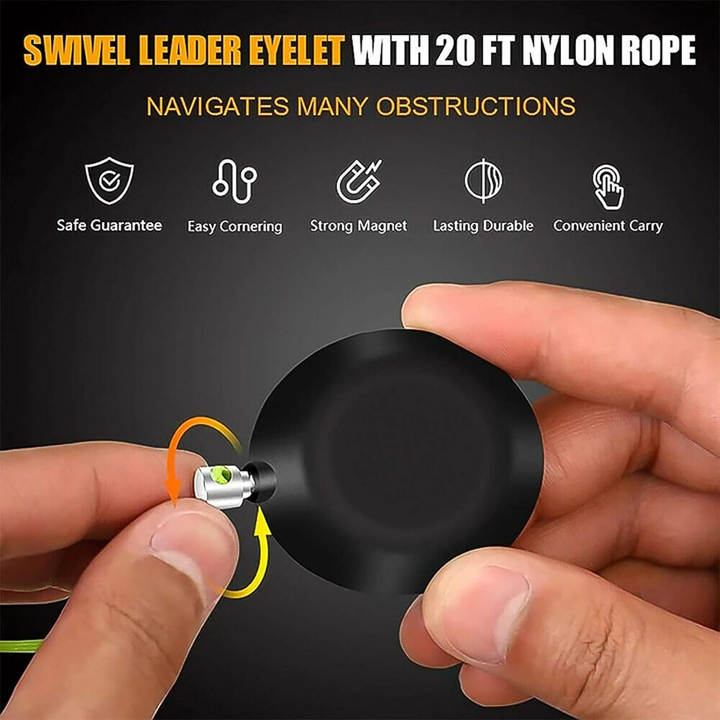 Инструмент за теглене на кабел с магнитен проводник