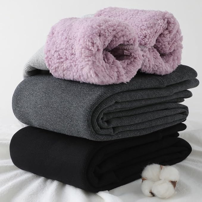 Зимен термо панталон с розов косъм