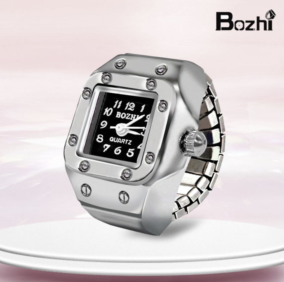 Пръстени тип часовник с уникален дизайн (комплект от 4 части)