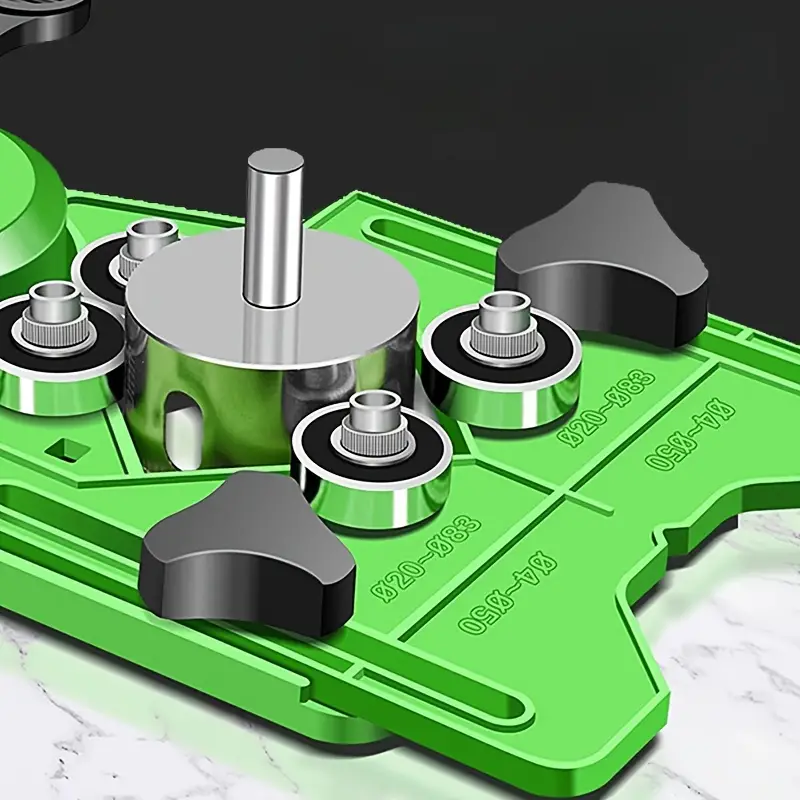 Drillo™ – Локализатор на отвори с вендуза за керамични плочки, мрамор и стъкло