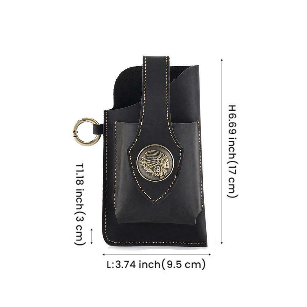 Многофункционална кожена чанта за колан