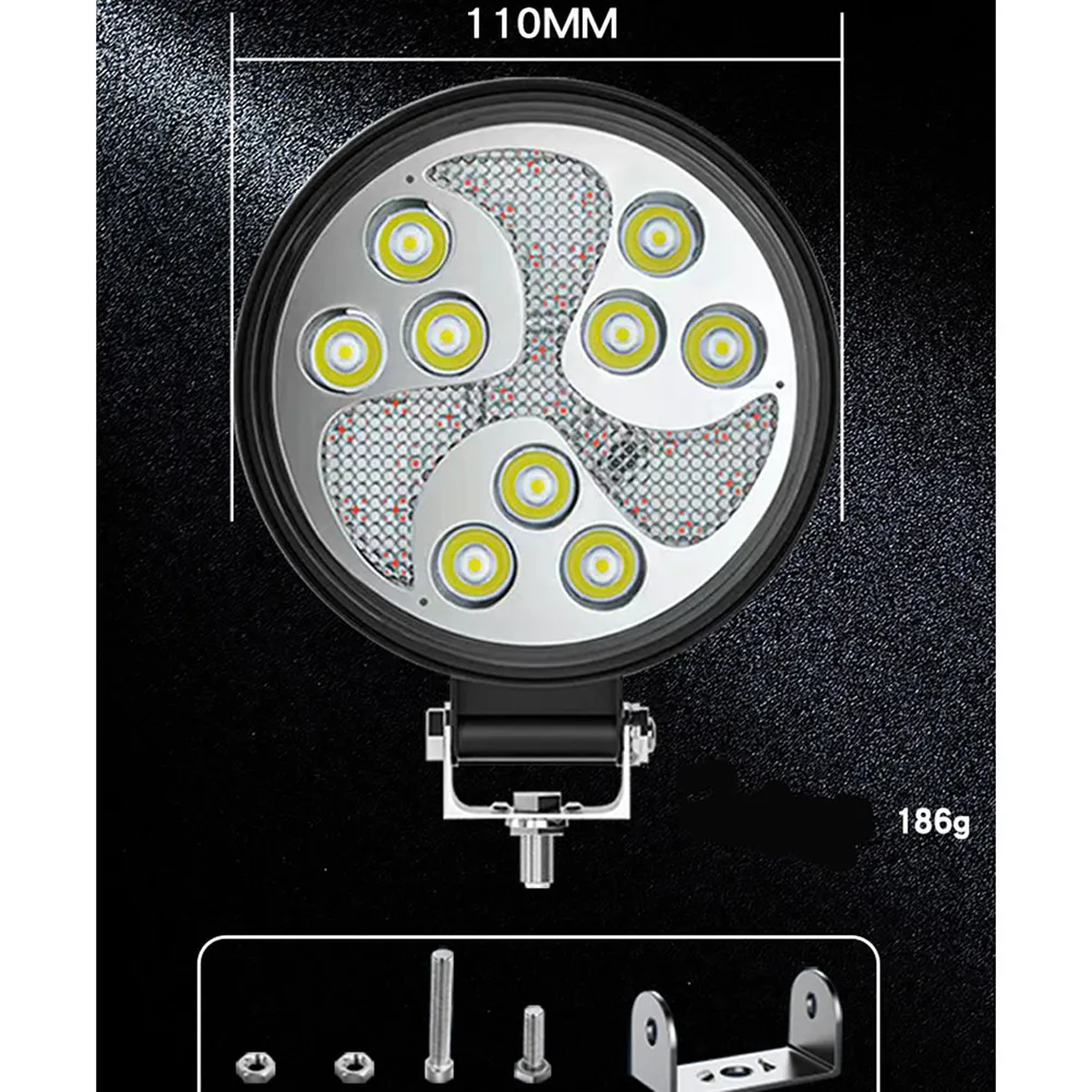 Voltaris™ - Кръгъл LED прожектор с 9 чипа за офроуд и машини (Комплект от 2 броя)