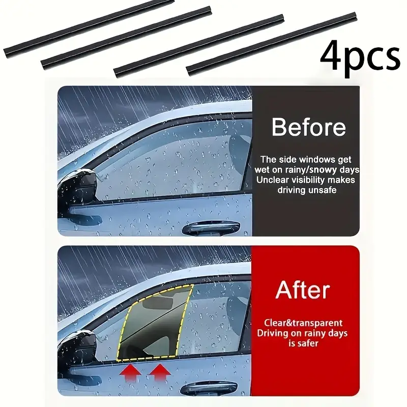 Комплект от 4 универсални чистачки за странични стъкла