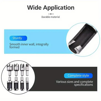 Perforo™ – Комплект свредла за дървени дюбели (8 части)