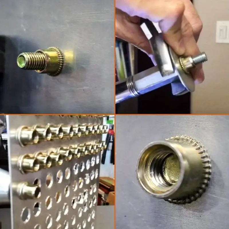 RivetMaster™ – Комплект от 150 броя резбови нитови гайки с плоска глава M3 M4 M5 M6 M8