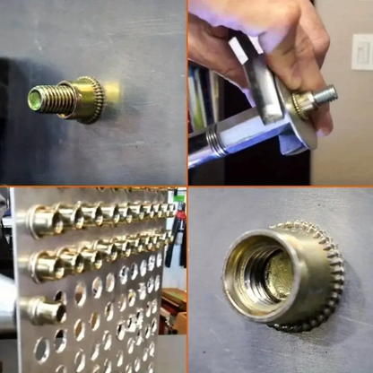 RivetMaster™ – Комплект от 150 броя резбови нитови гайки с плоска глава M3 M4 M5 M6 M8