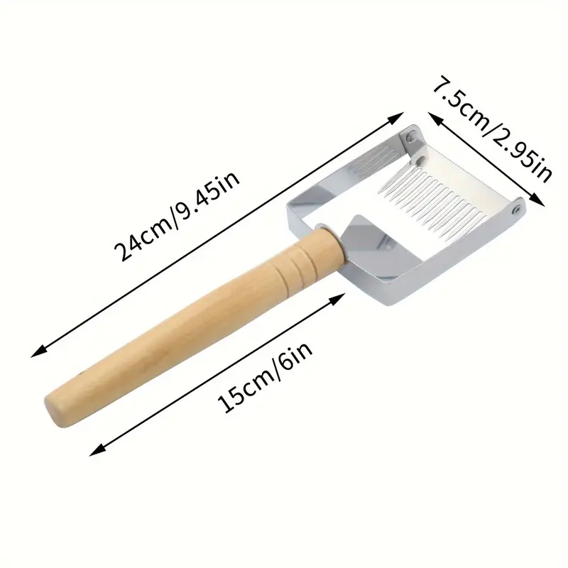 BeeSweet™ – Скрабър за мед с дървена дръжка