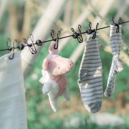 Въже за дрехи с 12 кукички (2 бр.)