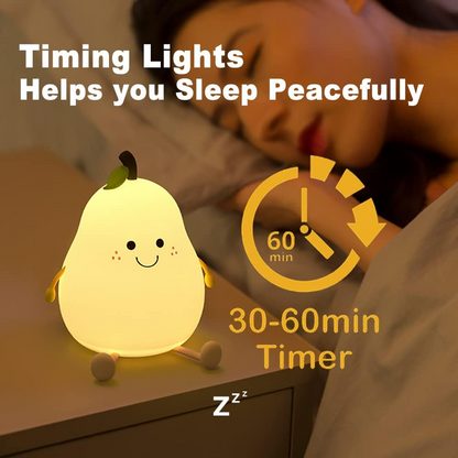 PearGlow™ – Нощна лампа във формата на круша с разноцветни светлини