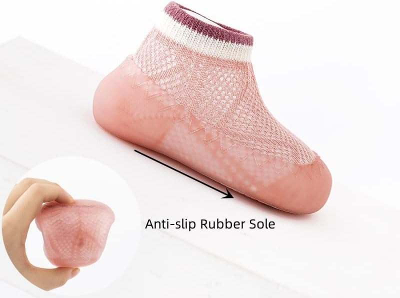 TinySteps™ – Противоплъзгащи се дишащи чорапи за деца, мрежест стил с подметка