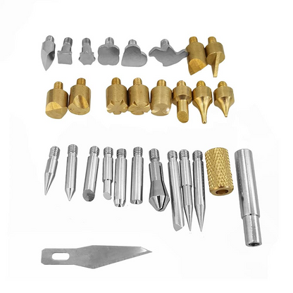 Комплект инструменти за пирография за скулптура (28 части)