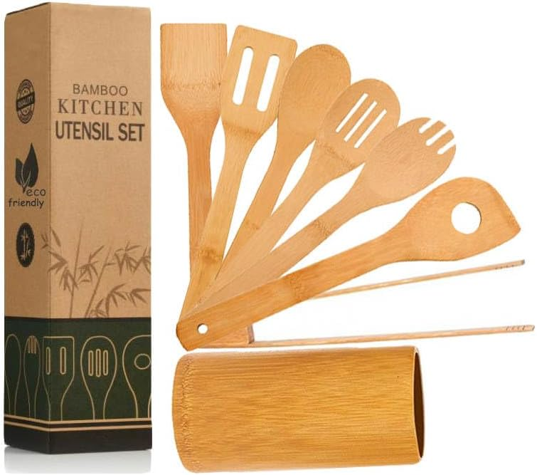 Комплект кухненски прибори от бамбук EcoCuisine™