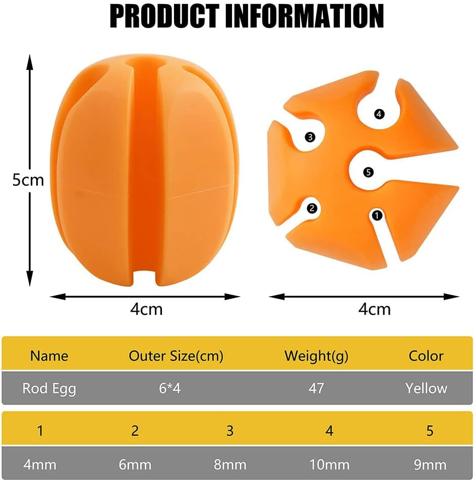 Rodster™ – Комплект от 5 силиконови държача за въдици