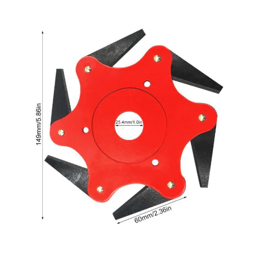 Дискова косачка с 6 шипа