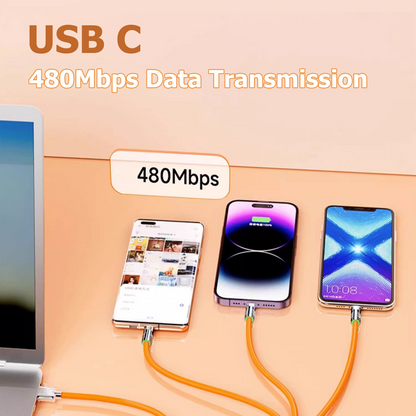 Кабел за многократно зареждане 3-в-1 (1,2 м)🔥1+1! Поръчайте 1 и вземете 2🔥