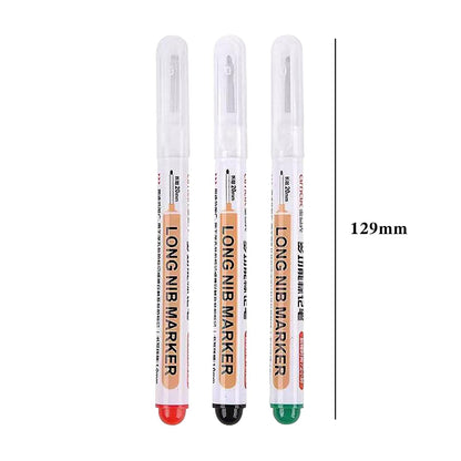 Водоустойчиви маркери с дълга глава за конструиране (комплект от 10 бр.)