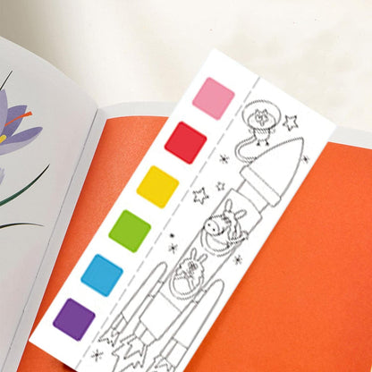 Книжка за оцветяване с акварел и четка