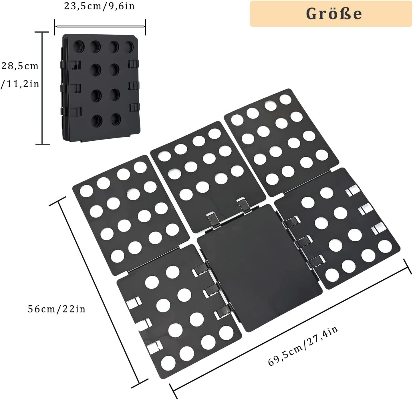 🔥1+1 ОФЕРТА!🔥Плака за правилно сгъване на дрехи