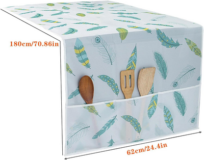 🔥1+1 ОФЕРТА!🔥Декоративен капак с джобове за хладилник