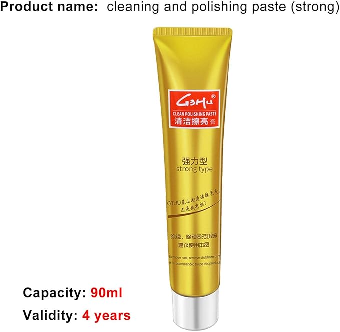 MetShine™ – Професионална паста за полиране и почистване на метал 90ml