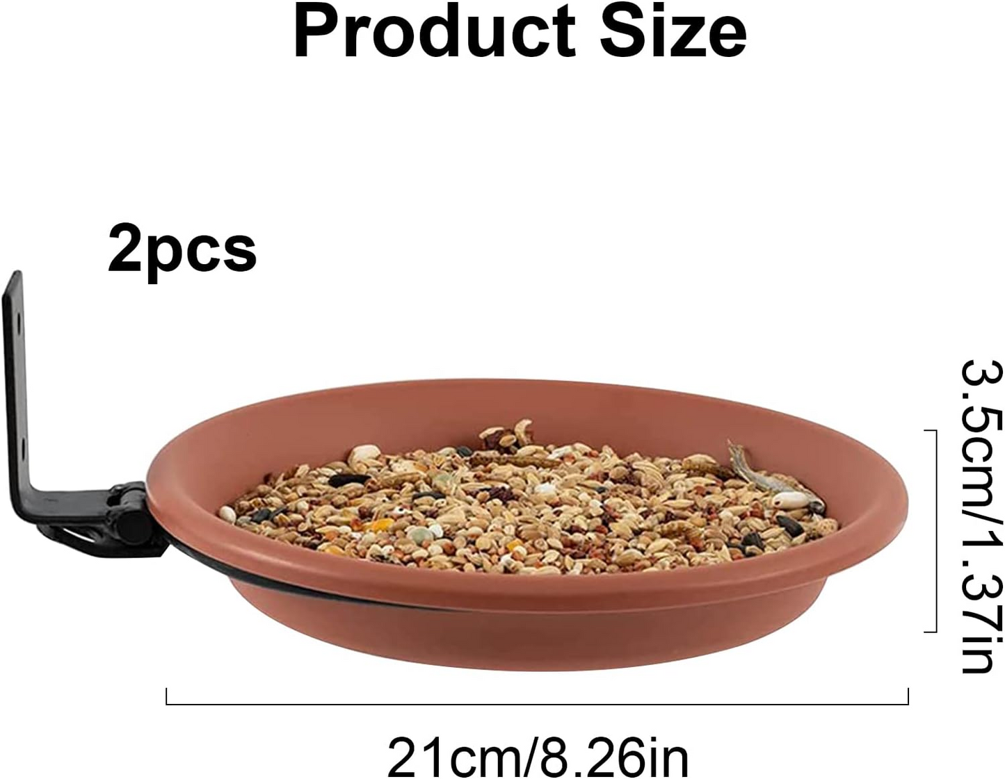 Комплект от 2 табли за птици - идеални за хранене и къпане