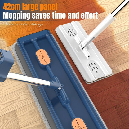 🔥1+1 ОФЕРТА!🔥Голям плосък моп за големи повърхности