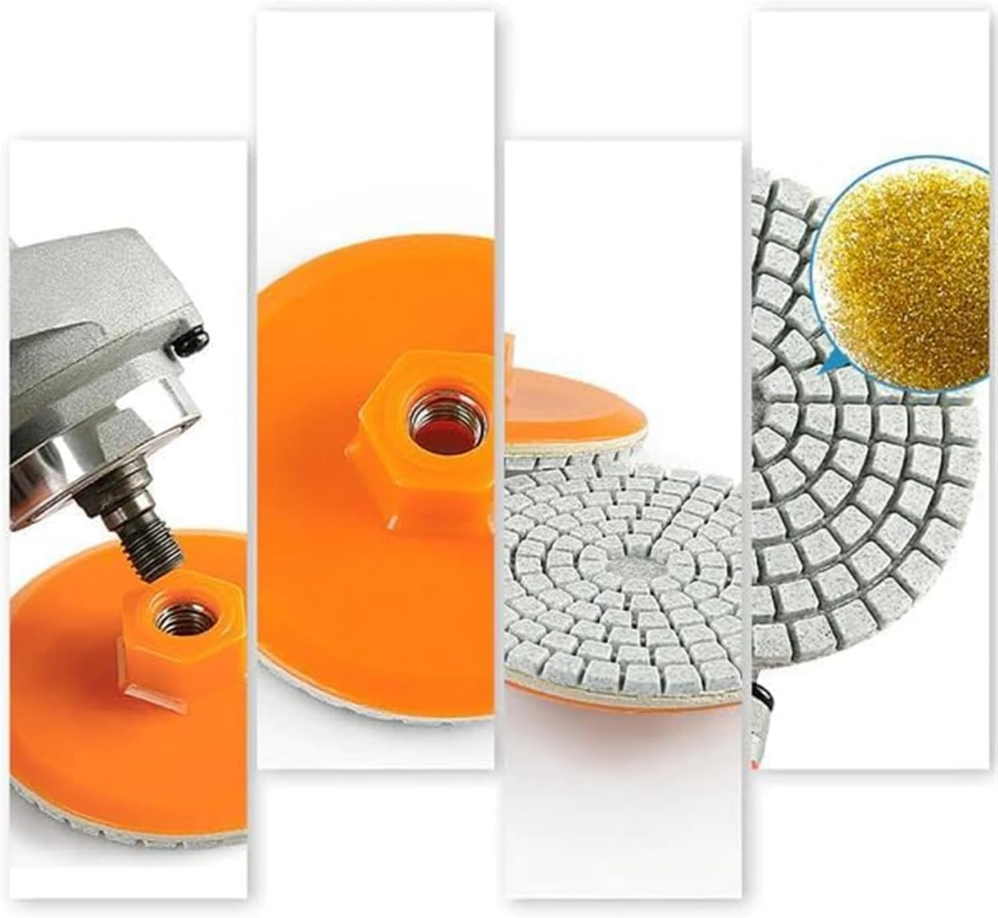 StoneGlide™ – Комплект от 3 шлифовъчни диска за мрамор, камък и теракот
