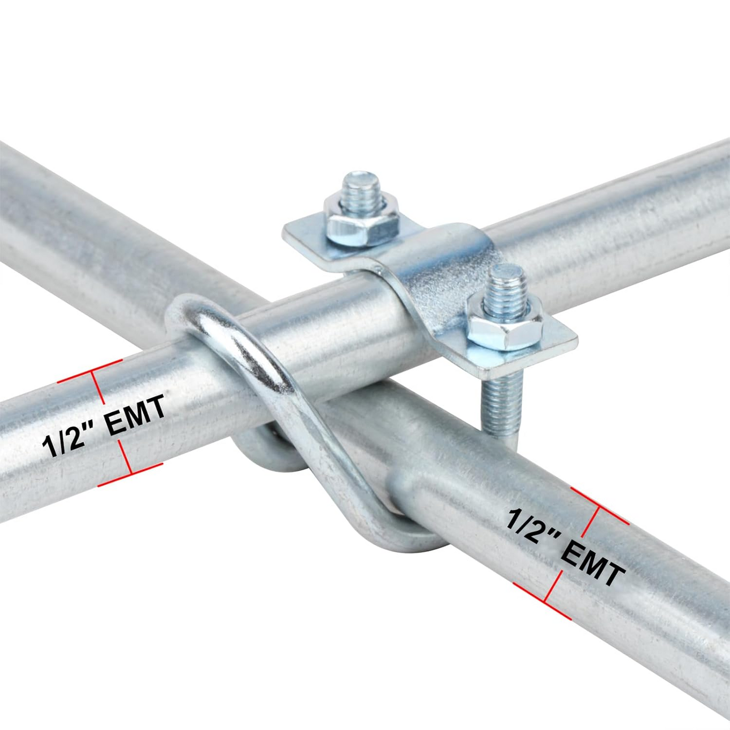 UGrip™ - Комплект от 12 U-образни скоби от поцинкована стомана – размер 20×40 mm