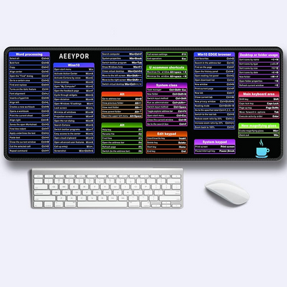 🔥ОФЕРТА 1+2🔥AEEYPOR™ – Mouse Pad XXL с Клавишни Комбинации