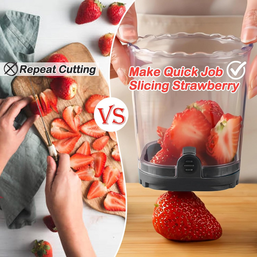 SliceMate™ – Резачка за плодове и ягоди от неръждаема стомана