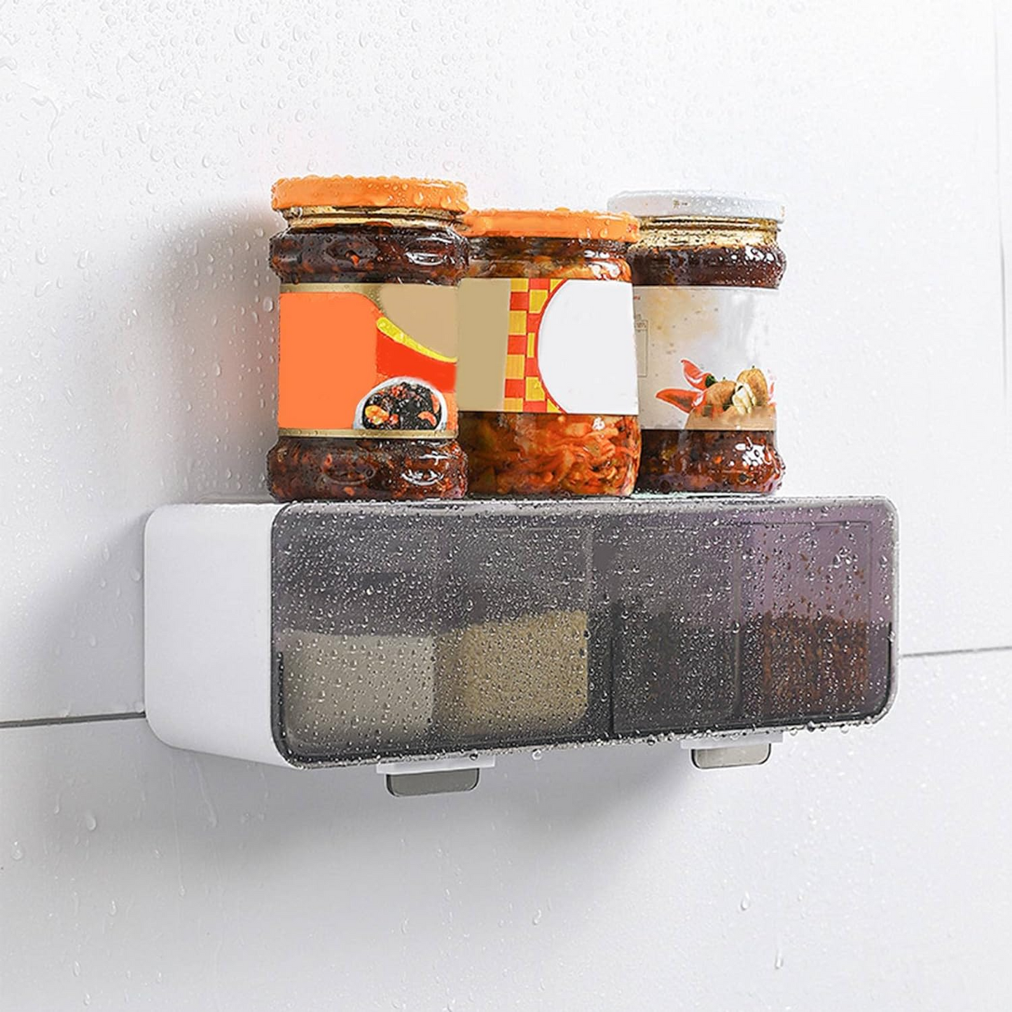 🔥1+1 ОФЕРТА!🔥SpicePro™ стенен органайзер за подправки