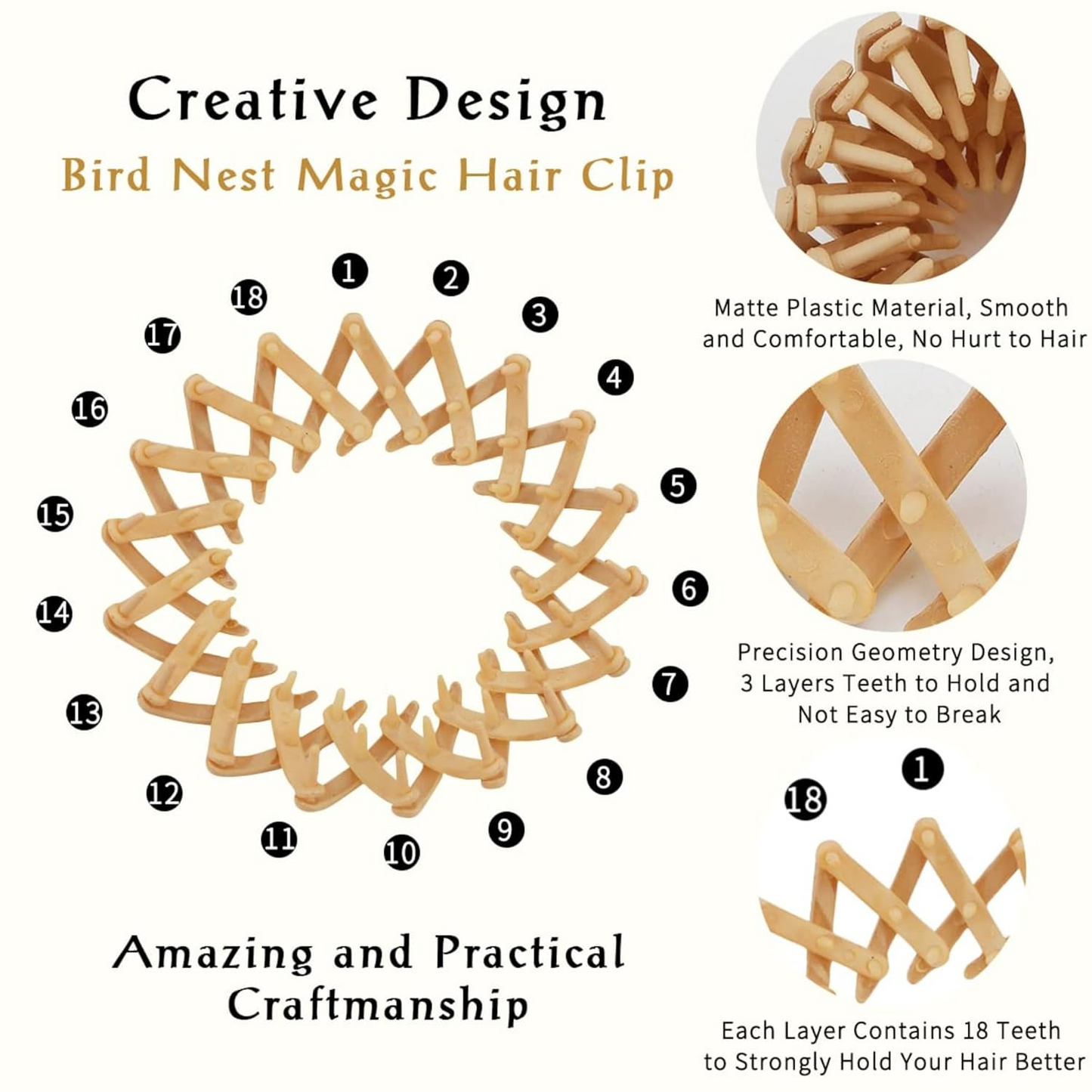 ChemaNest™ - Комплект от 4 магически щипки за коса