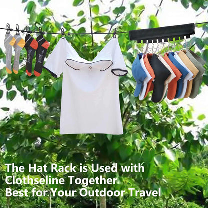 Въже за дрехи с 12 кукички (2 бр.)