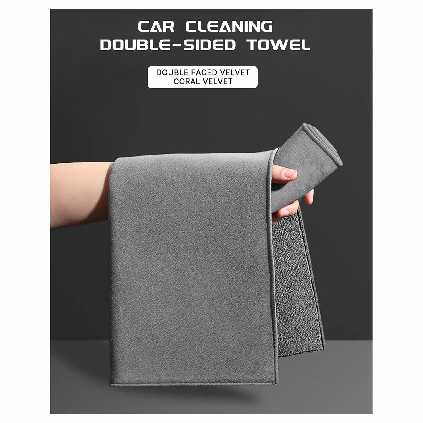 Професионална супер абсорбираща микрофибърна кърпа за почистване на автомобили (2 бр.)