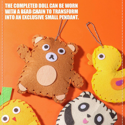 CraftZoo™ – Комплект за шиене на животинки от филц за деца