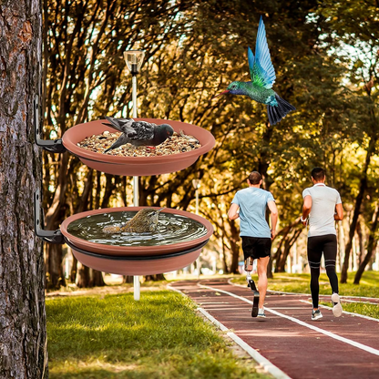 Комплект от 2 табли за птици - идеални за хранене и къпане