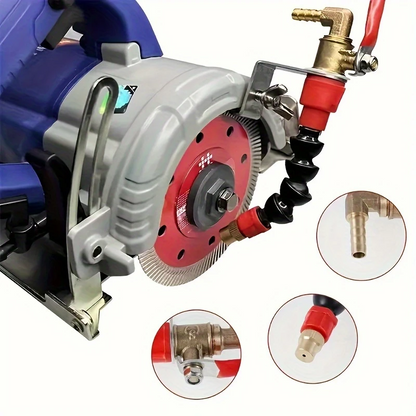 DustFlow™ – Универсална система за намаляване на праха за режещи машини и ъглошлайфи