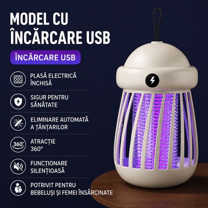 Zytrap™ – UV лампа против комари с електрошок и USB
