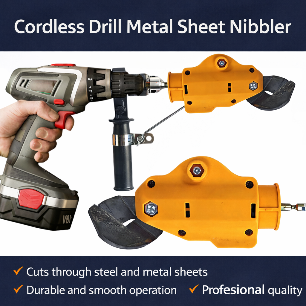 CutPro Drill™ – Електрическа ножица за ламарина, приставка за бормашина