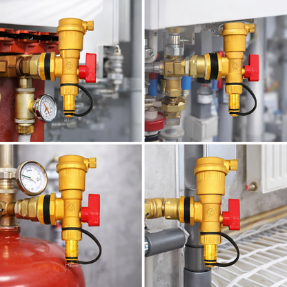 ThermoDrain Pro™ – Автоматичен вентил за обезвъздушаване и източване за отоплителни инсталации (1")