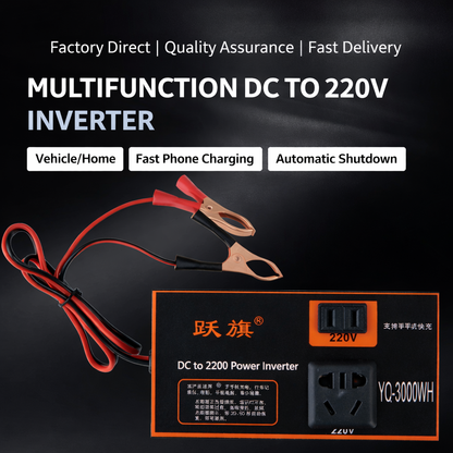 VoltDrive™ – Автомобилен инвертор 12V/24V към 220V (DC-AC) с множество защити
