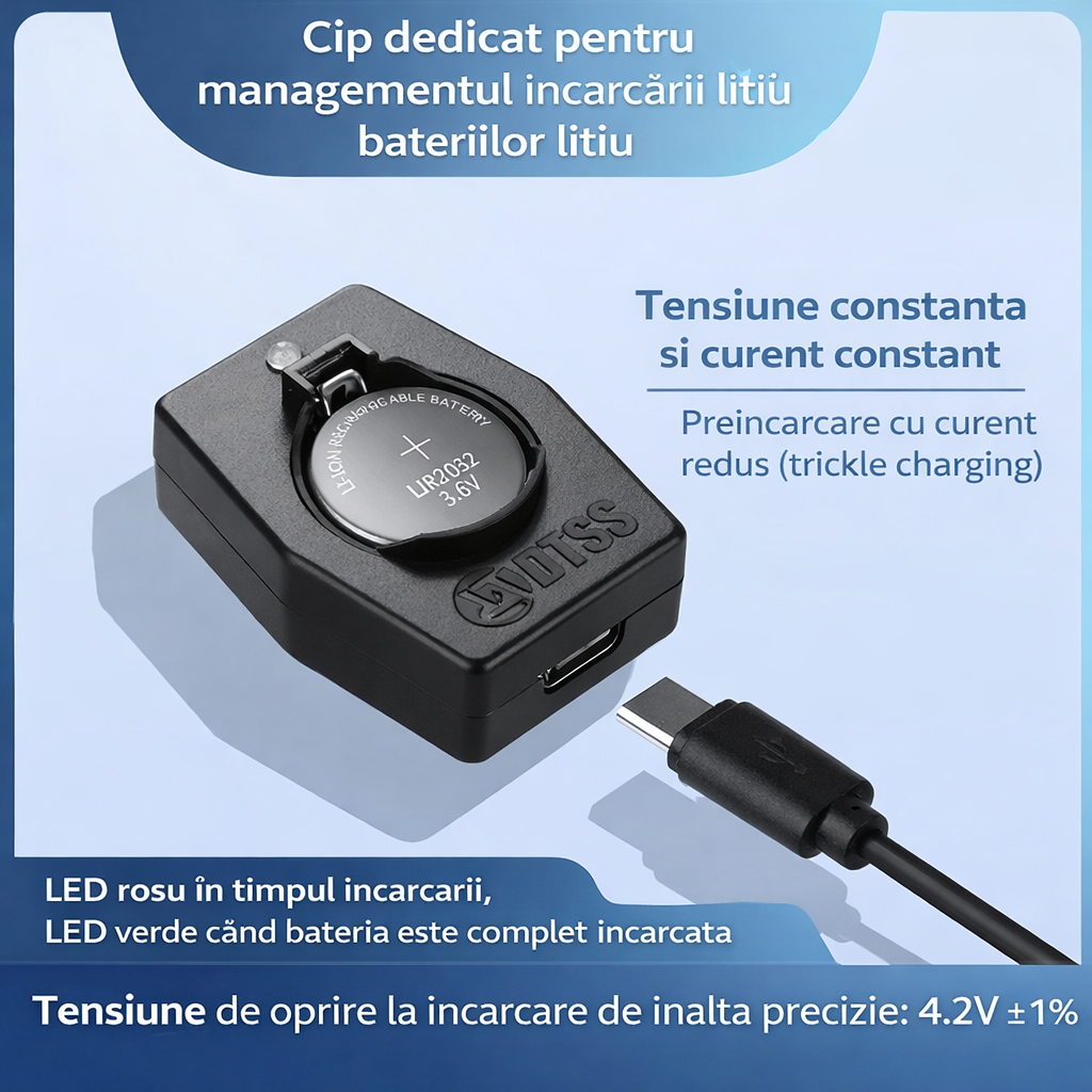 🔥ОФЕРТА 1+1🔥CoinCharge™ – Интелигентно USB зарядно за LIR батерии тип копче