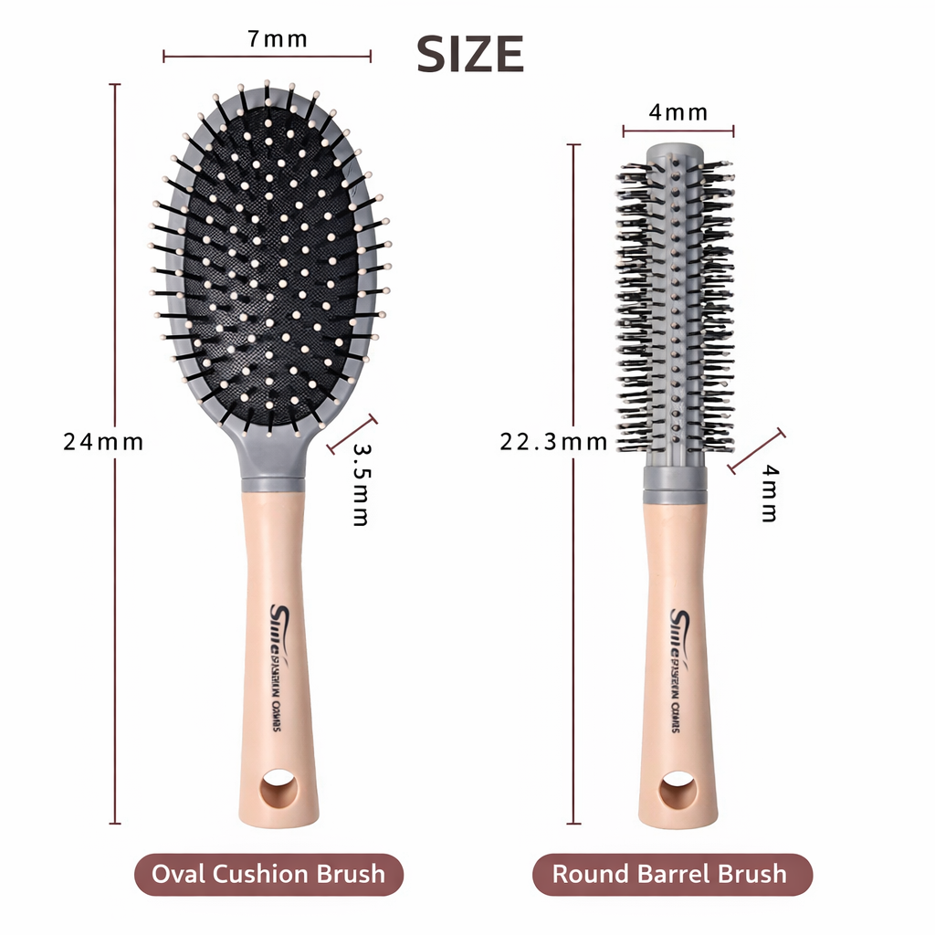 🔥ОФЕРТА 1+1🔥SilkyBrush™ – Комплект от 3 професионални четки за коса (разплитане, обем и стилизиране)