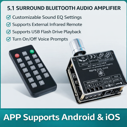 Ampify™ – Bluetooth аудио усилвател 100W (50W + 50W)