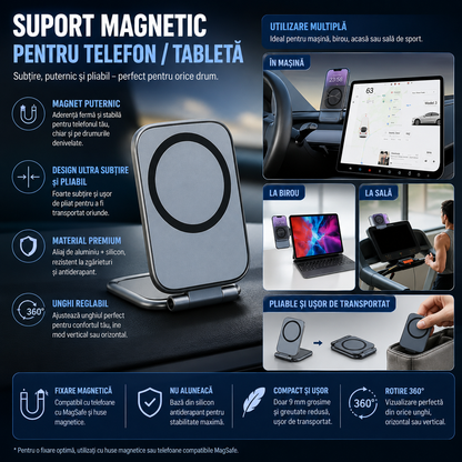 MagFold™ – Сгъваема магнитна стойка за телефон и таблет