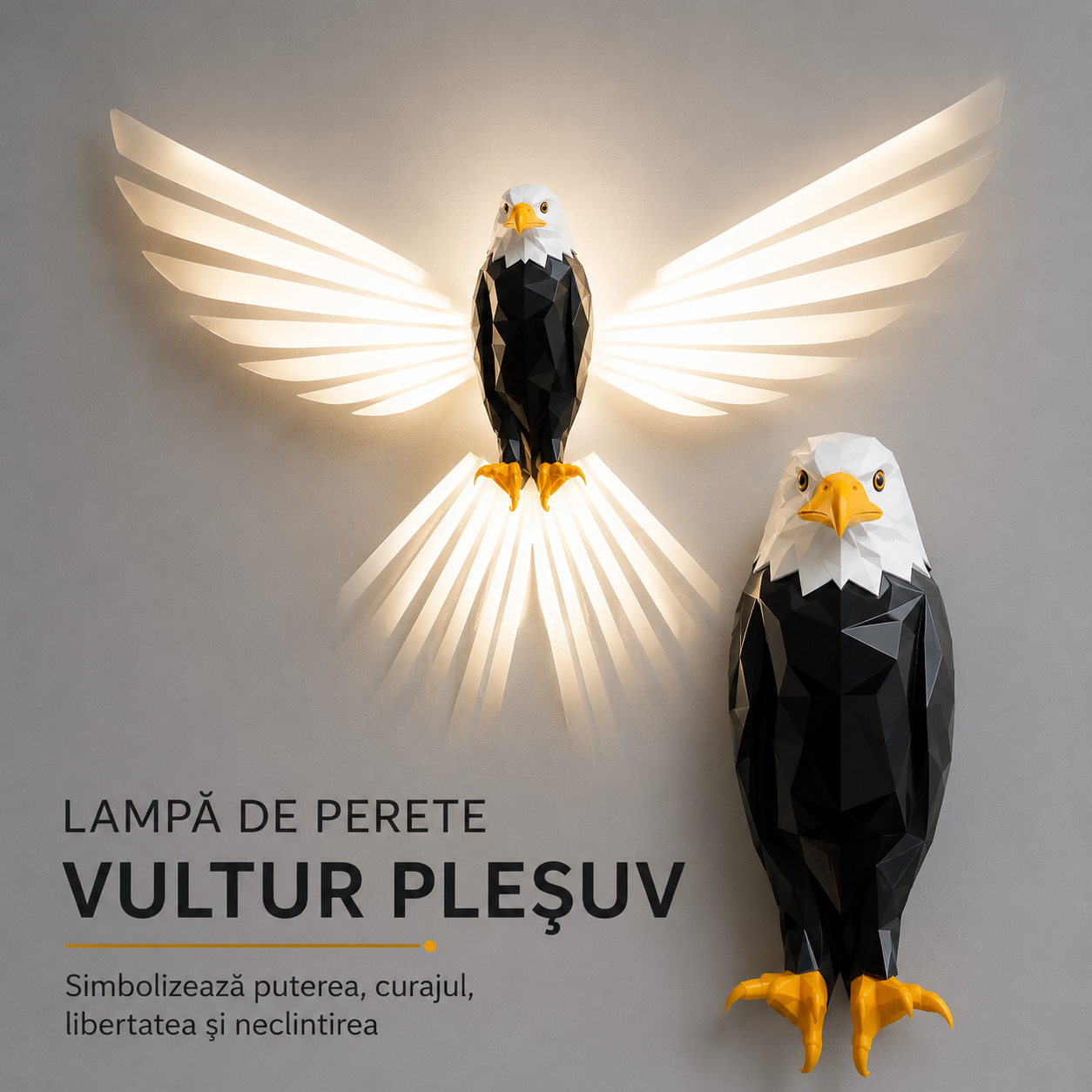 🔥ОФЕРТА 1+1🔥EagleLux™ – Декоративна LED лампа за амбиентно осветление с дизайн на орел