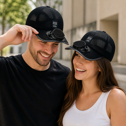 AeroCap™ – Шапка с вграден вентилатор и UV защита