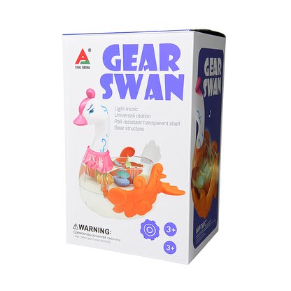 DreamSwan™ – Електрически лебед с видими зъбни колела, 3D светлини и музика